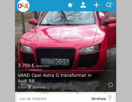 Cetățean corect din Strehaia vinde Opel transformat în Audi