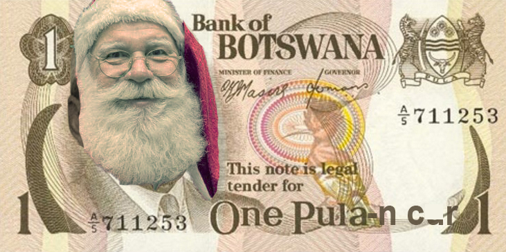 Bancnota oficială a primei de Crăciun