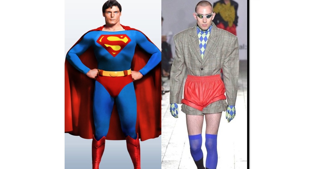40 Year Challenge: chiloții de Superman rezită! Pantalonii de dedesubt nu