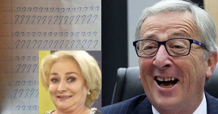 Juncker a descifrat scrisoarea Vioricăi: Liniuțele sunt jeturi de gaz și bastonașele pulane!