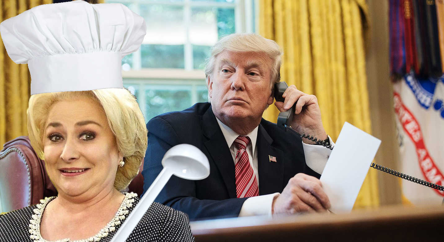 Se anunță o vizită de succes pentru România: Trump îi va propune Veoricăi să rămână la Casa Albă pe post de bucătăreasă!