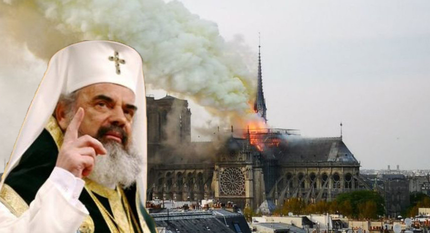 Patriarhul Daniel, mesaj pentru parizieni: "Cu 150 de milioane de euro, vă facem noi una nouă!"