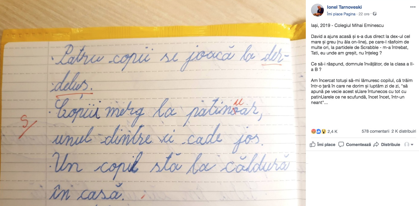 Un învățător din Iași a fost lăsat repetent de elevi după ce le-a corectat lucrările!