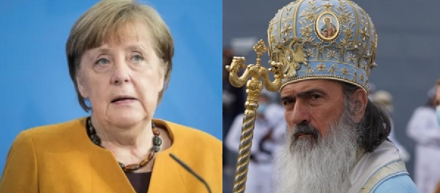 Angela Merkel îi cere scuze lui Teodosie că a vrut să închidă bisericile de Paşte: "Ich pare rău la domnu' Make!"