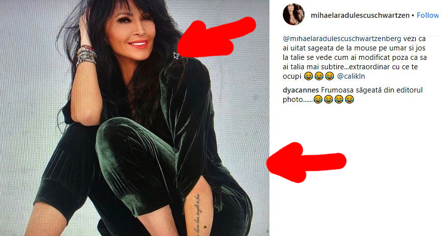 Mihaela Rădulescu are un Photoshopist cu 8 clase care i-a uitat pixelii curbați în poză