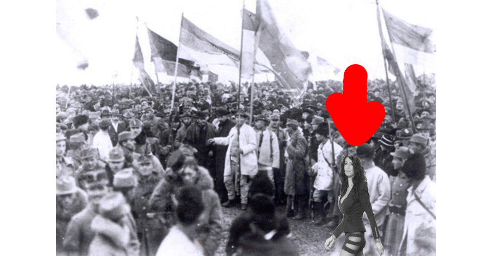 Ce tânără era Mihaela Rădulescu în pozele de la Unirea din 1918!