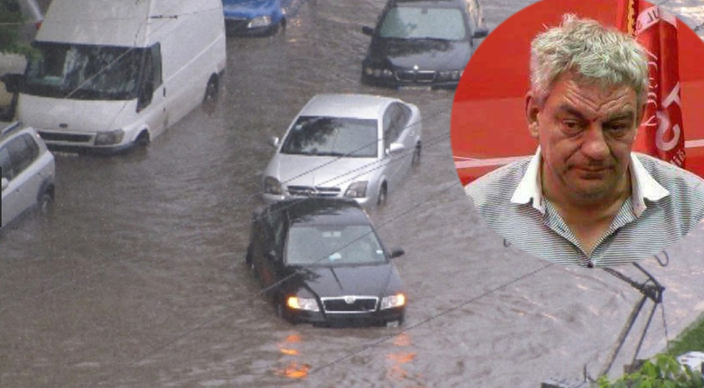 Lui Mihai Tudose i s-a făcut rău de la ficat când a văzut câtă apă s-a strâns în București!
