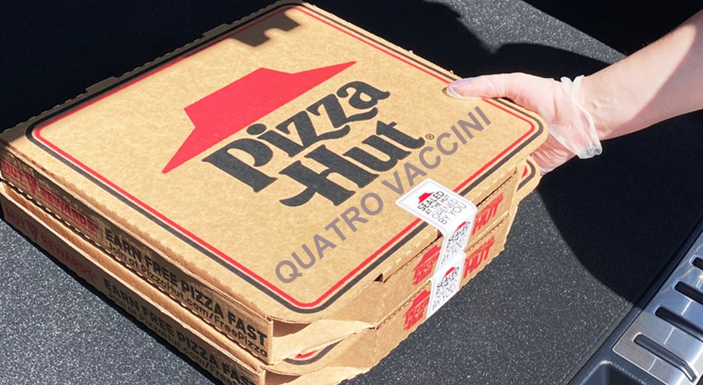 Pizza Hut a lansat exclusiv pentru România pizza quatro vaccini intravenosa!