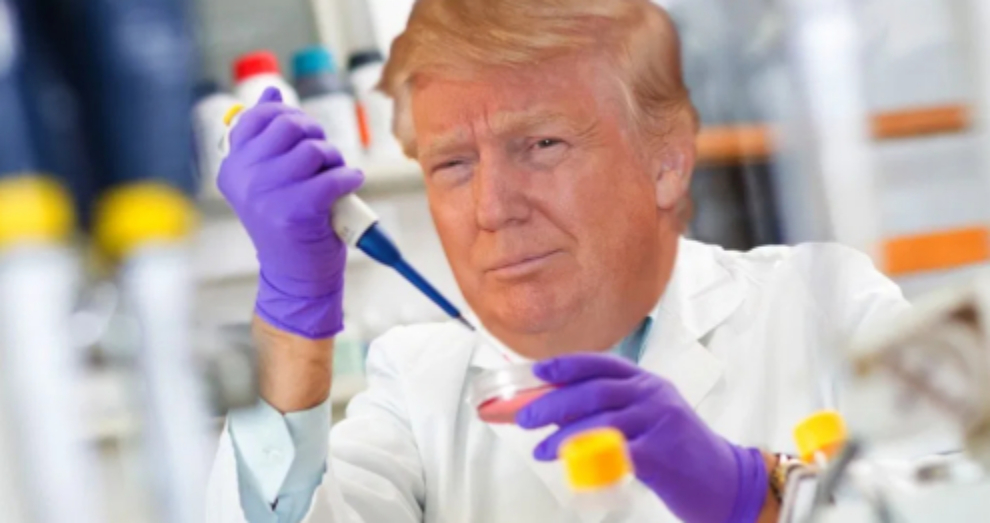 Donald Trump, numit director la Matei Balș în locul lui Cercel după ce a recomandat injecțiile cu clor!