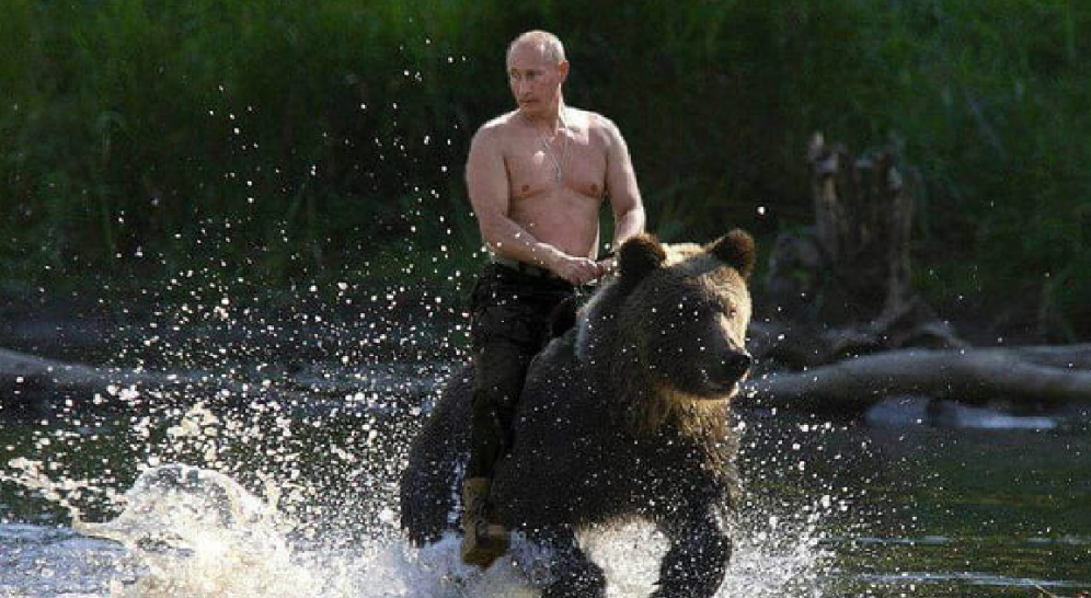 Maine vine pe front și Putin, la bustul gol și călare pe urs, să-și tragă tancurile rămase fără combustibil