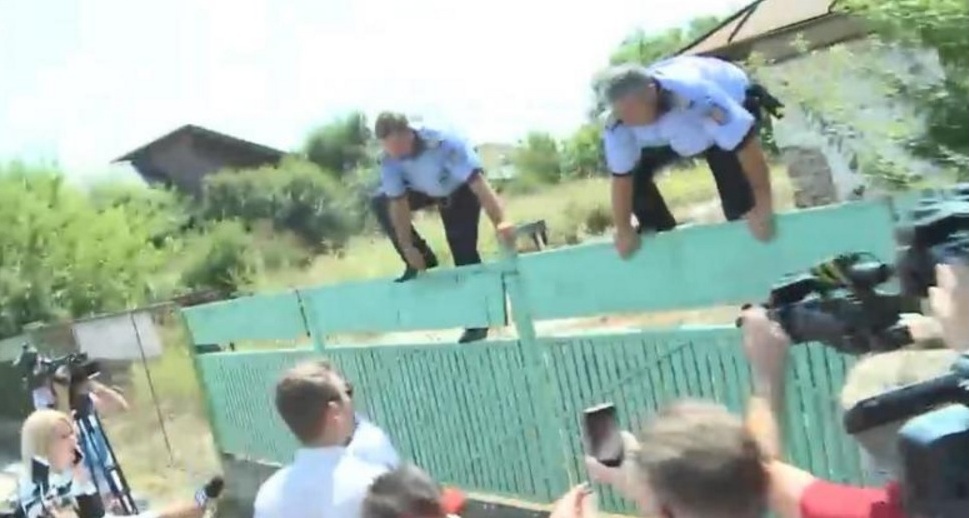 Poliția Caracal - proba de 100 kg garduri