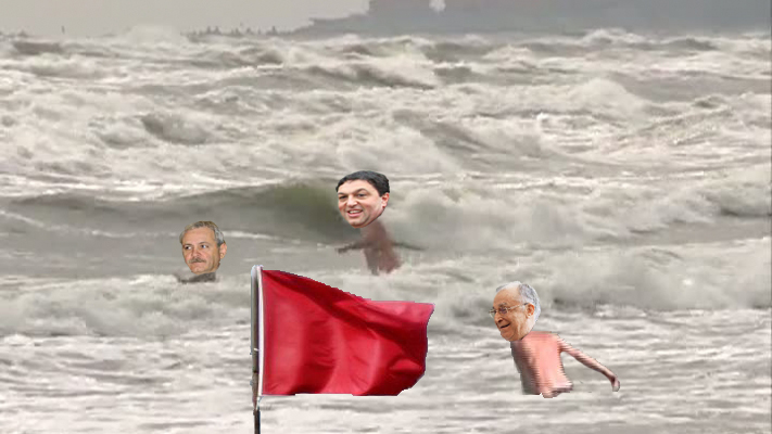 În atenția pesediștilor: Când e arborat steagul roșu pe plajă înseamnă că marea e numai a voastră!