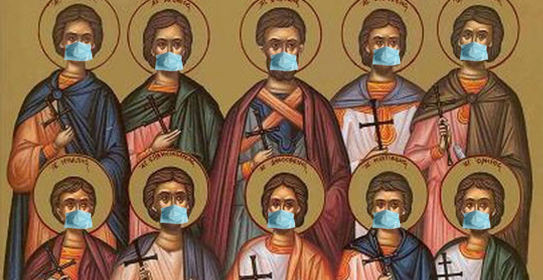 Patriarhia ia măsuri contra coronavirusului: toate icoanele vor purta măşti chirurgicale!