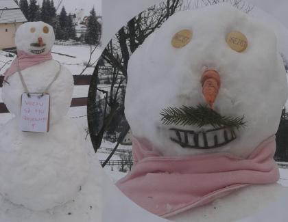 A apărut omul de zăpadă Livache care se topește de dorul justiției