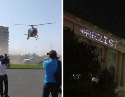 Omori lumea cu elicopterul la Mamaia și nu pățești nimic, dar dacă scrii #REZIST cu laserul te saltă imediat miliția!