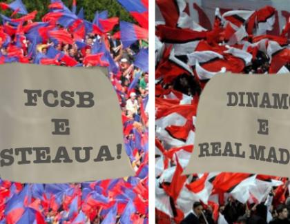 Mai tari ca steliștii care spun că FCSB e Steaua: dinamoviștii susțin că Dinamo e Real Madrid!