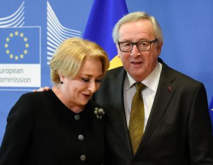 Viorica, flatată: "Domnu' Juncker crede că sunt balerină. Mi-a zis "Du-te învârtindu-te!""