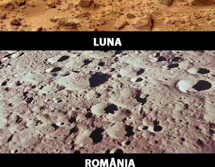 Mândri! Marte și Luna arată ca și cum ar fi fost deja colonizate de români!