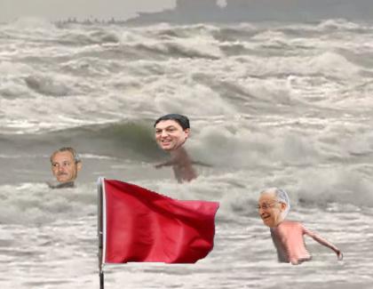 În atenția pesediștilor: Când e arborat steagul roșu pe plajă înseamnă că marea e numai a voastră!