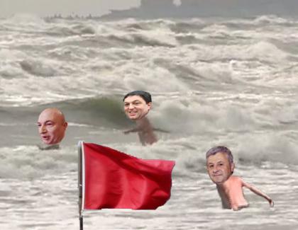 Atenție PSD-iști: Steagul roșu pe plajă înseamnă că marea e numai a voastră!