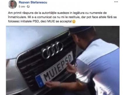 Suedia îl lasă pe Răzvan Ștefănescu doar cu "MUIE" pe plăcuțe. Deci "PSD" era cuvântul obscen!