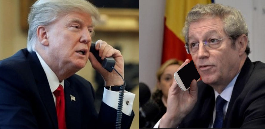 Donald Trump l-a sunat pe Streinu-Cercel să-i ceară două damigene de apă cu clor de la robinet!